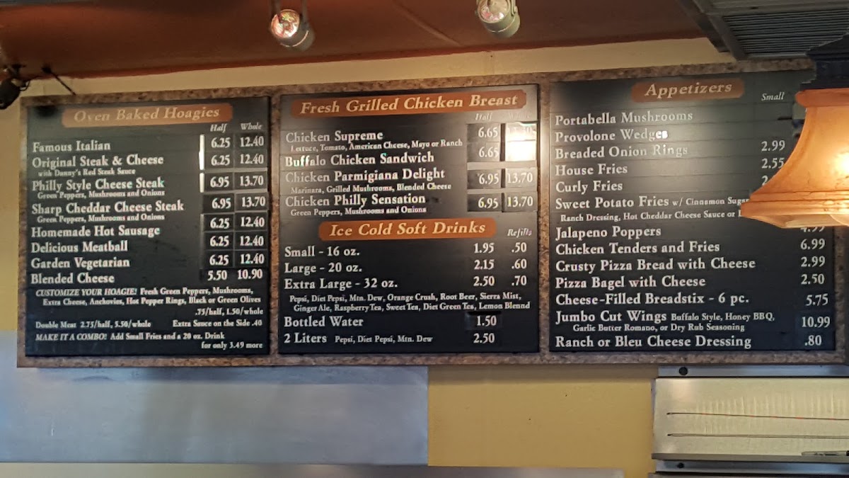 Menu Danny’S Pizza And Hoagies-2